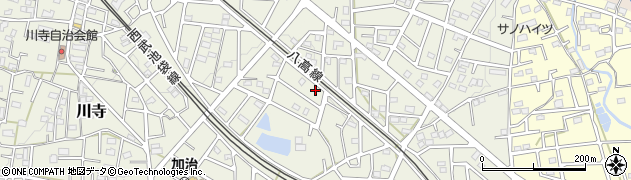 埼玉県飯能市笠縫126周辺の地図