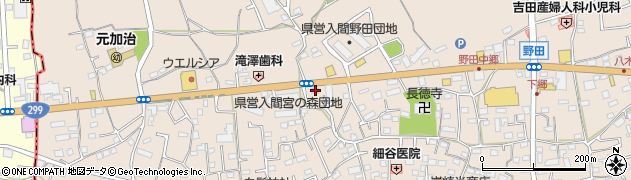 埼玉県入間市野田1456周辺の地図