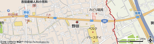 埼玉県入間市野田879周辺の地図