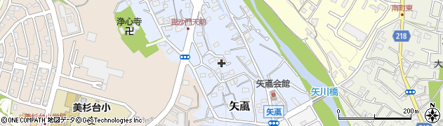 埼玉県飯能市矢颪272-3周辺の地図