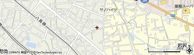 埼玉県飯能市笠縫348周辺の地図