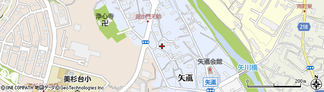 埼玉県飯能市矢颪270周辺の地図