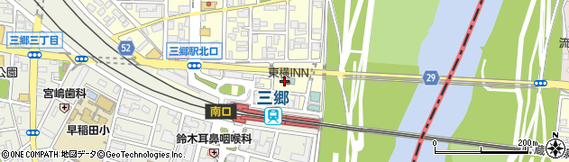東横ＩＮＮ埼玉三郷駅前周辺の地図