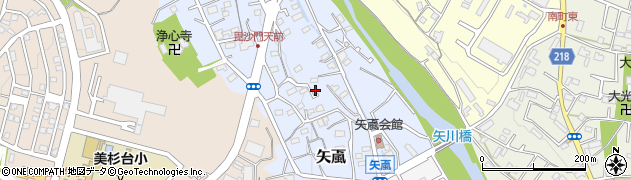 埼玉県飯能市矢颪272周辺の地図