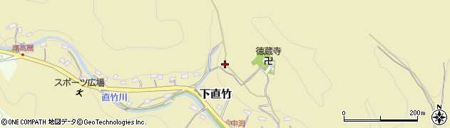 埼玉県飯能市下直竹744周辺の地図