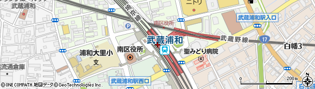 チュチュアンナ　ビーンズ武蔵浦和店周辺の地図