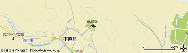 埼玉県飯能市下直竹756周辺の地図