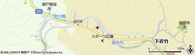 埼玉県飯能市下直竹436周辺の地図