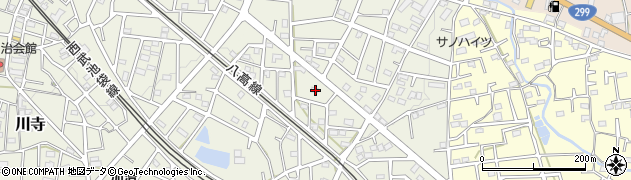 埼玉県飯能市笠縫384周辺の地図