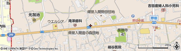埼玉県入間市野田1442周辺の地図
