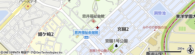 思井福祉会館前周辺の地図