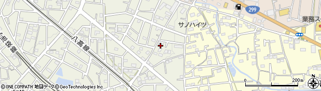埼玉県飯能市笠縫345周辺の地図