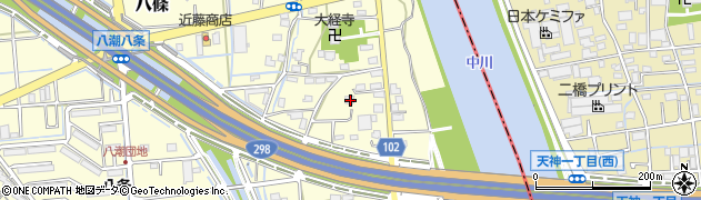 埼玉県八潮市八條3827周辺の地図