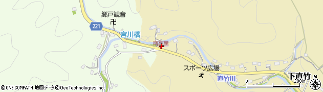 埼玉県飯能市下直竹459周辺の地図