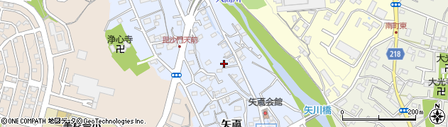 埼玉県飯能市矢颪114周辺の地図