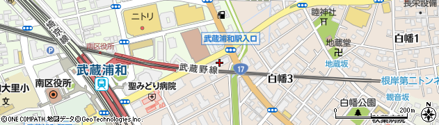 湘南ゼミナール　小中部・武蔵浦和周辺の地図