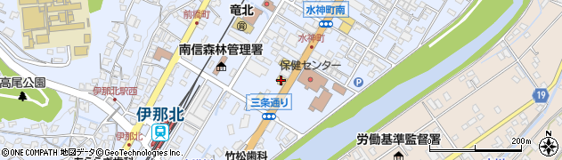 ガスト伊那店周辺の地図