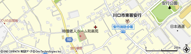 埼玉県川口市安行領家周辺の地図