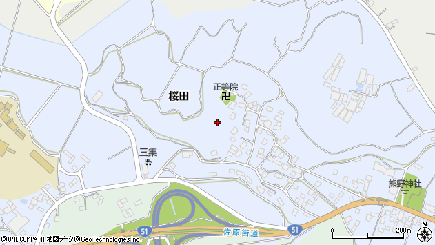〒287-0217 千葉県成田市桜田の地図