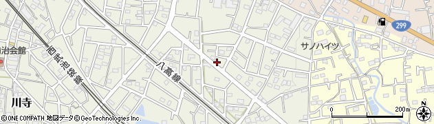 埼玉県飯能市笠縫387周辺の地図