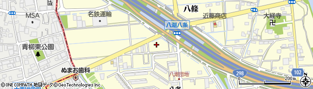 埼玉県八潮市八條1564-4周辺の地図