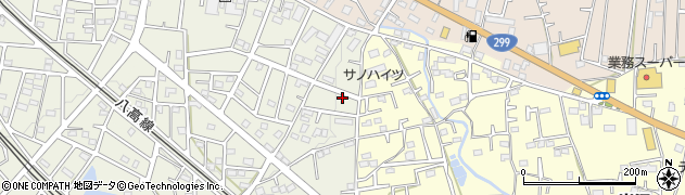 埼玉県飯能市笠縫351周辺の地図