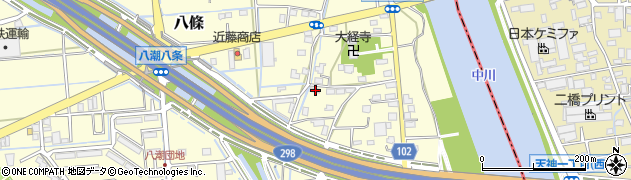 埼玉県八潮市八條3851周辺の地図