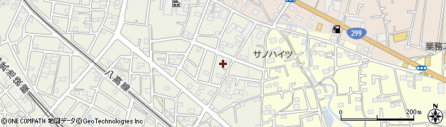 埼玉県飯能市笠縫361周辺の地図