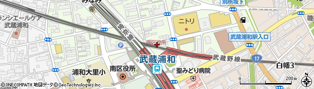 城南コベッツ武蔵浦和教室周辺の地図
