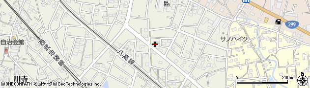 埼玉県飯能市笠縫388周辺の地図