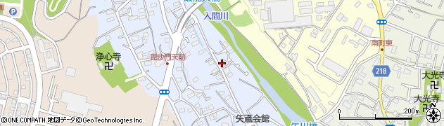 埼玉県飯能市矢颪128周辺の地図