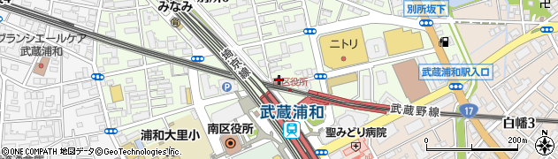 株式会社中央ビル管理　武蔵浦和営業所周辺の地図