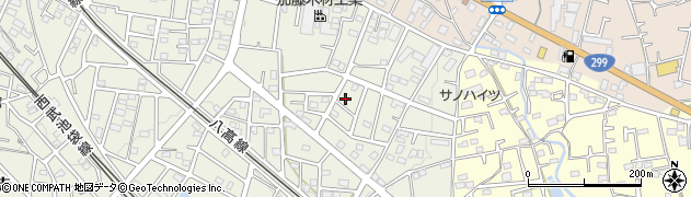 埼玉県飯能市笠縫392周辺の地図