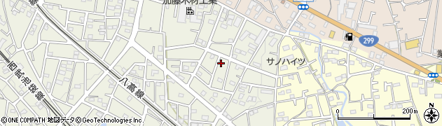 埼玉県飯能市笠縫364周辺の地図