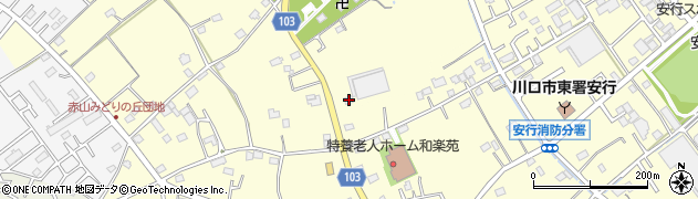 埼玉県川口市安行1252周辺の地図