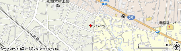 埼玉県飯能市笠縫352周辺の地図