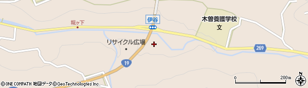長野県木曽郡木曽町福島伊谷1294周辺の地図
