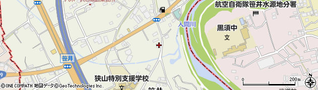 埼玉県狭山市笹井3067周辺の地図