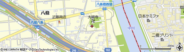 埼玉県八潮市八條3869周辺の地図