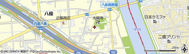 埼玉県八潮市八條3868周辺の地図