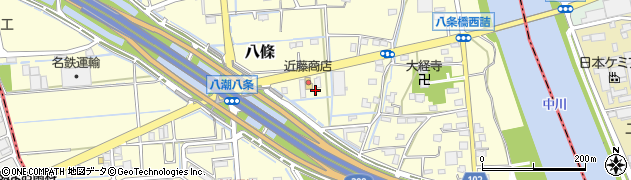 埼玉県八潮市八條1512周辺の地図