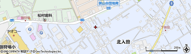 埼玉県狭山市北入曽681周辺の地図