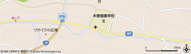 長野県木曽郡木曽町福島伊谷1184周辺の地図