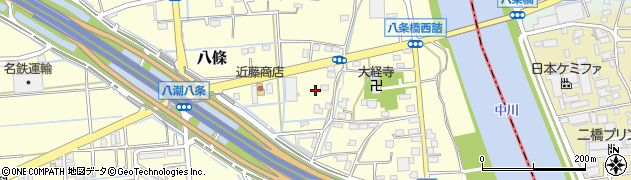 埼玉県八潮市八條1452周辺の地図