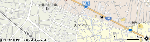 埼玉県飯能市笠縫353周辺の地図