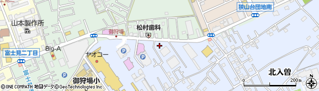 埼玉県狭山市北入曽695-3周辺の地図