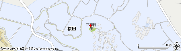 千葉県成田市桜田587周辺の地図