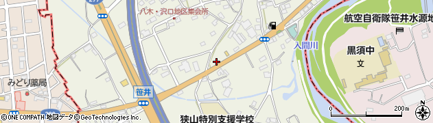埼玉県狭山市笹井2989周辺の地図