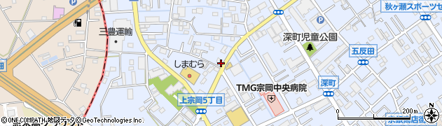埼玉県志木市上宗岡周辺の地図