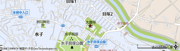 [葬儀場]大應寺周辺の地図